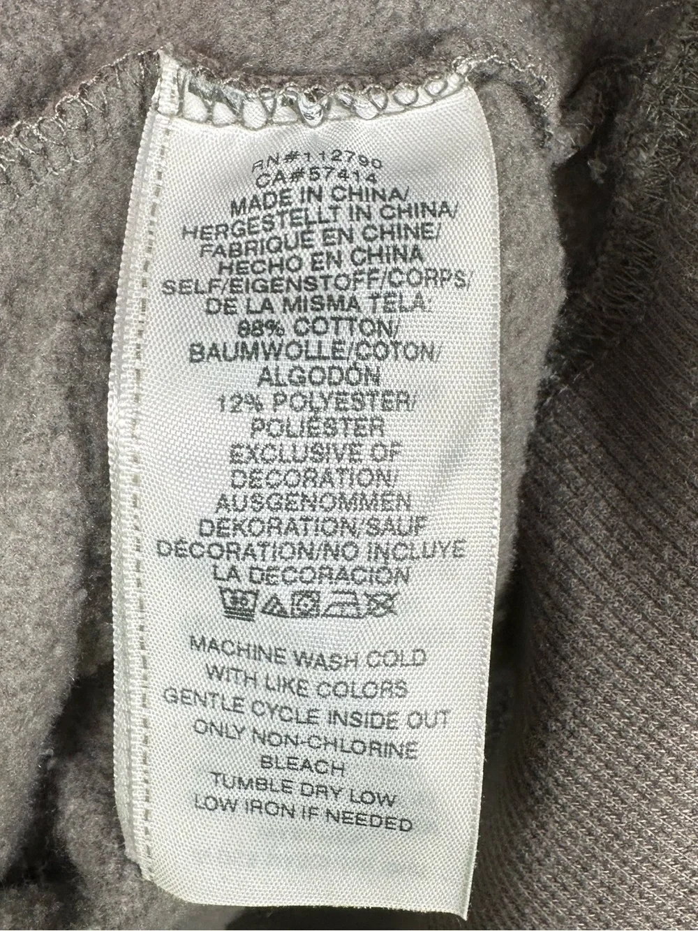True Religion Buddha Relaxed Sweatshirt Gray Graphic Pullover Size Large